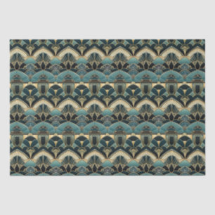 Papier Mousseline Art Déco Motif géométrique fin