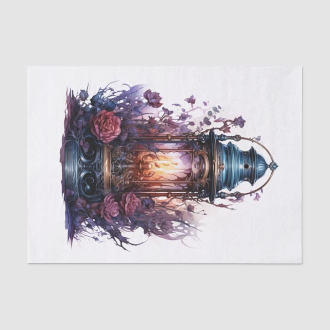 Papier Mousseline Art gothique lanterne pour découpage (Recto)