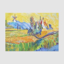Art Impressionniste Moderne Été Provence Paysage