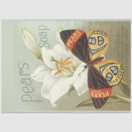 Papier Mousseline Art Nouveau Poster Soap Decoupage Tissu Papier