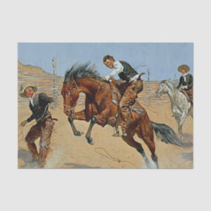 Papier Mousseline Art occidental de Frederick Remington « Tournez-le