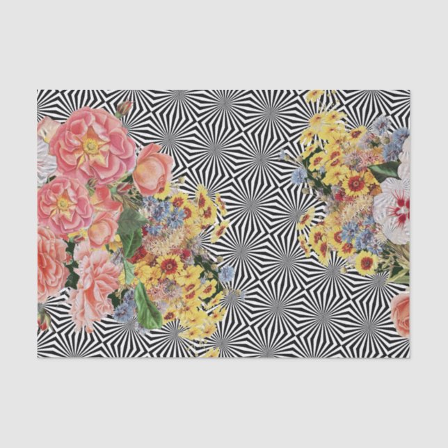 Papier Mousseline Art op de confettis floraux (Recto)