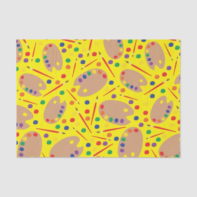 Papier Mousseline Art Paint Palette Cute Kid's Birthday Party (Recto)