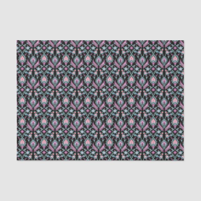 Papier Mousseline Art populaire Floral Amour Paradise Garden (Recto)
