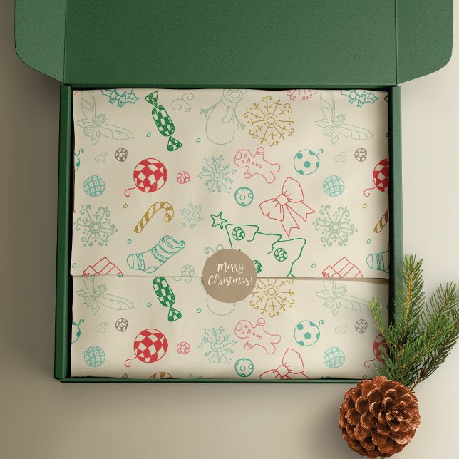 Papier Mousseline Art populaire Pain d'épices Hommes Noël (Créateur téléchargé)