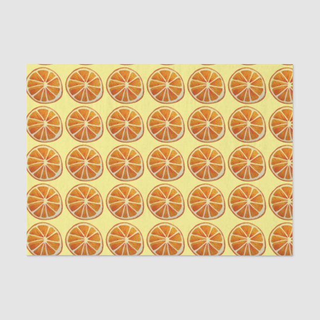Papier Mousseline Art pour aquarelle de motif de fruit d'agrume (Recto)