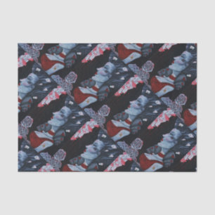 Papier Mousseline Art rouge de Goth de roses du pays des merveilles