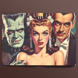 Papier Mousseline Art vintage Déplaisant Horreur