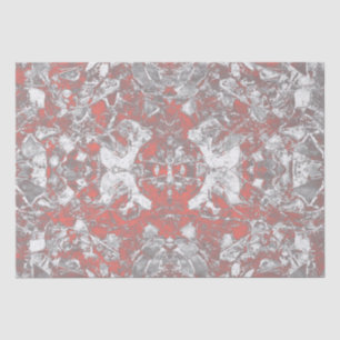 Papier Mousseline Art Vintage Tribal Gris Corail Rose Texture Design