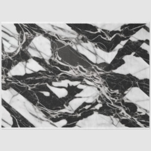 Papier Mousseline Artiste Noir Blanc Grand Marbre Abstrait 1b