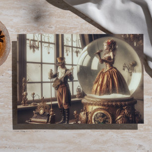 Papier Mousseline Artistes de boule à neige musicale Steampunk victo