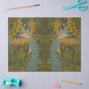 Papier Mousseline Arts et artisanat Walter Crane Motif Paon
