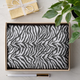 Papier Mousseline Artsy Black White Funky Zebra Imprimer Motif