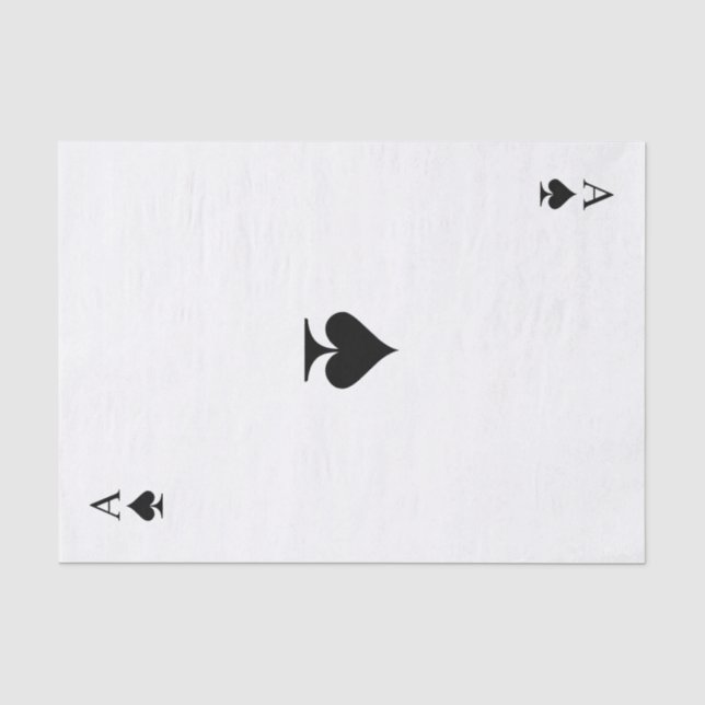 Papier Mousseline As de pique (Recto)