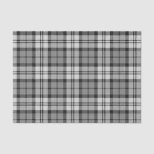 Papier Mousseline Ash Grey Blackwatch Campbell Tartan Plaid