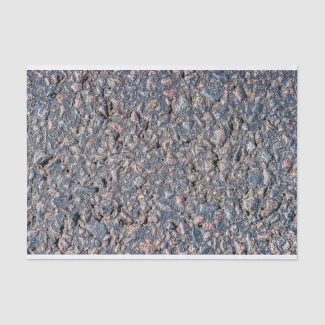 Papier Mousseline Asphalte et texture de galets (Recto)