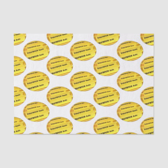 Papier Mousseline Assurance papier de tissus décoratifs (Recto)