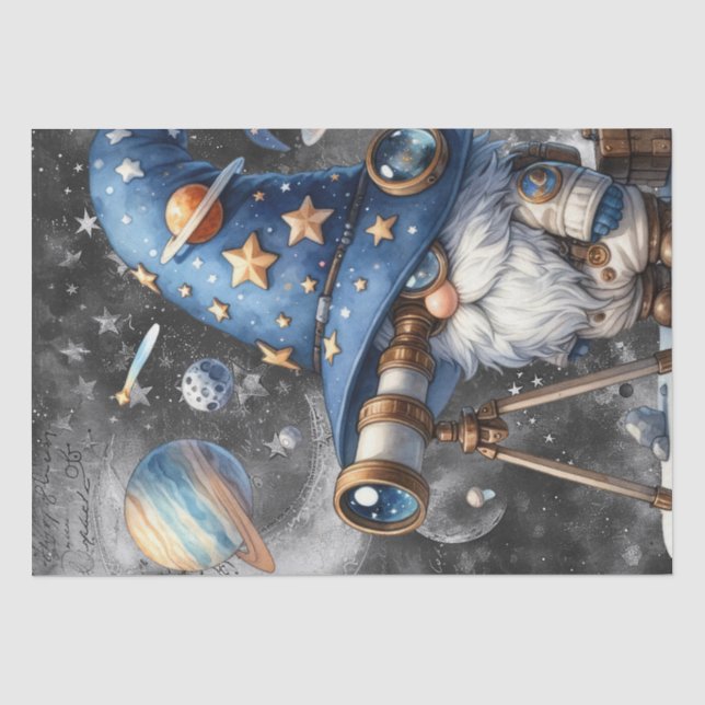 Papier Mousseline Astronomie Gnome céleste (Recto)