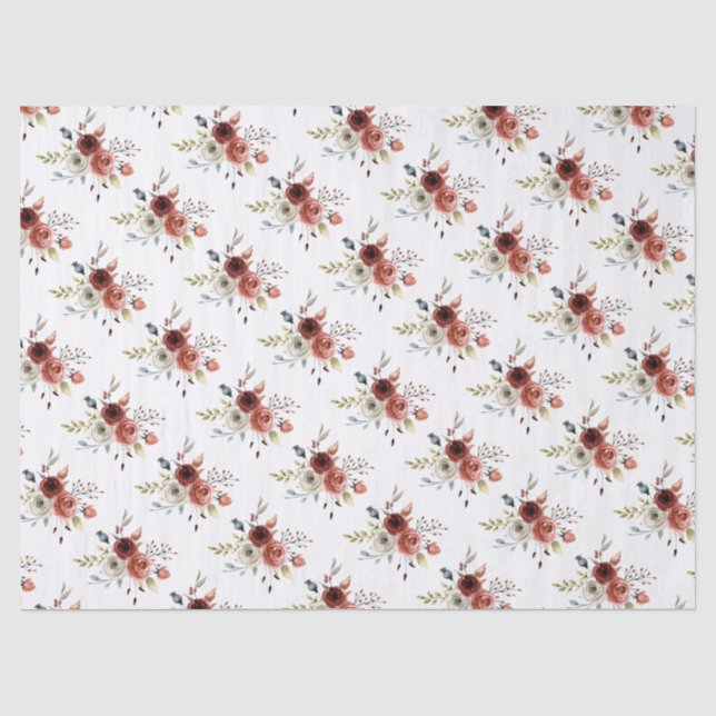 Papier Mousseline Automne Mélange d'automne Mariage floral papier (Recto)