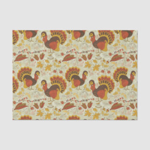 Papier Mousseline Automne rustique d'automne de Thanksgiving coloré