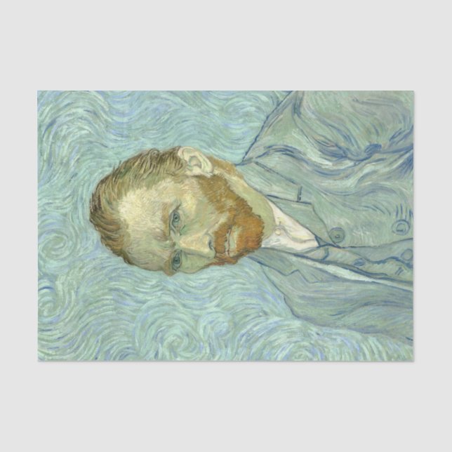 Papier Mousseline Autoportrait de Vincent Van Gogh (Recto)