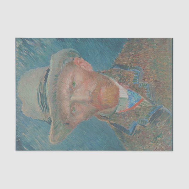 Papier Mousseline Autoportrait, Vincent van Gogh (Recto)