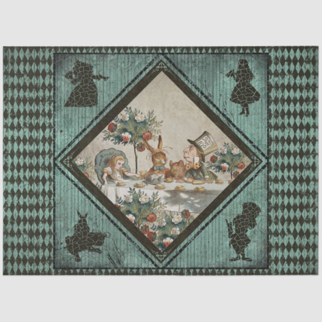 Papier Mousseline Autre Alice au pays des merveilles Conception de s (Recto)