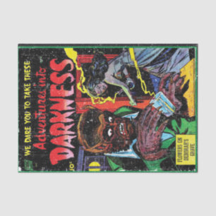 Papier Mousseline Aventures dans l'obscurité #9, couverture d'horreu