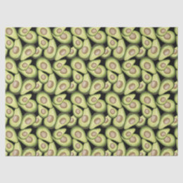 Papier Mousseline "Avocado" Imprimer papier de tissus