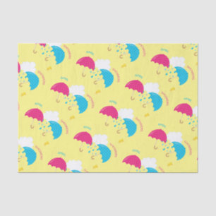 Papier Mousseline Avril verse les parapluies jumeaux