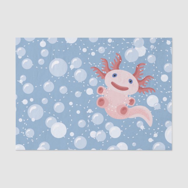Papier Mousseline Axolotl et la conception audacieuse de vecteur de (Recto)