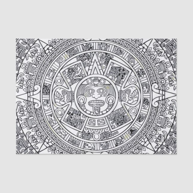 Papier Mousseline AZTEC OU MEXICA mexicaine (Recto)