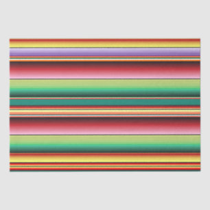 Papier Mousseline Aztec Tribal Traditionnel Textile Coloré Linéaire 