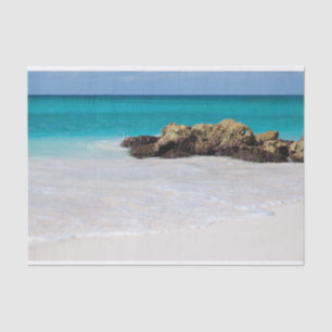 Papier Mousseline Azure Ocean Sandy Beach Photo