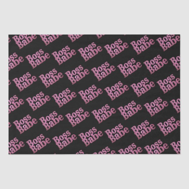Papier Mousseline Babe Parties scintillant rose (Recto)