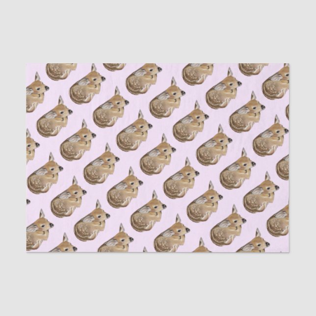 Papier Mousseline Baby Deer Fawn (Recto)