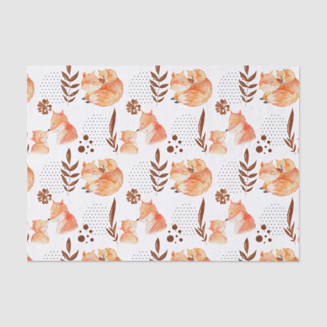 Papier Mousseline Baby Fox (Recto)