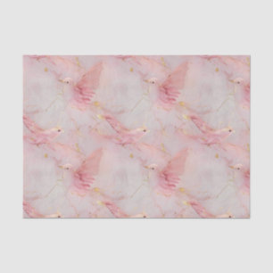Papier Mousseline Baby shower Gold Blush Pink Birds