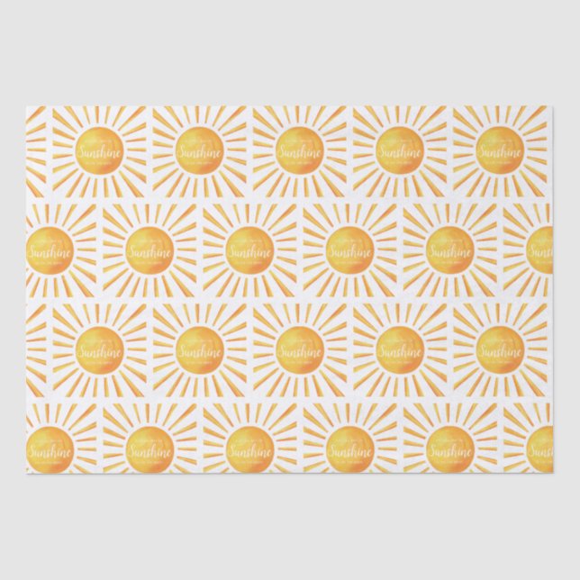 Papier Mousseline Baby shower solaire (Recto)
