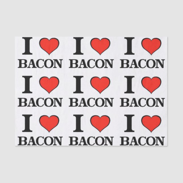 Papier Mousseline Bacon Heart (Recto)