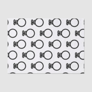 Papier Mousseline Bague de diamant moderne