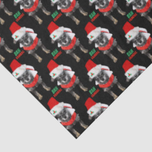 Papier Mousseline Bah Humbug Motif de chien de Noël