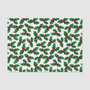 Papier Mousseline Baies Red Holly