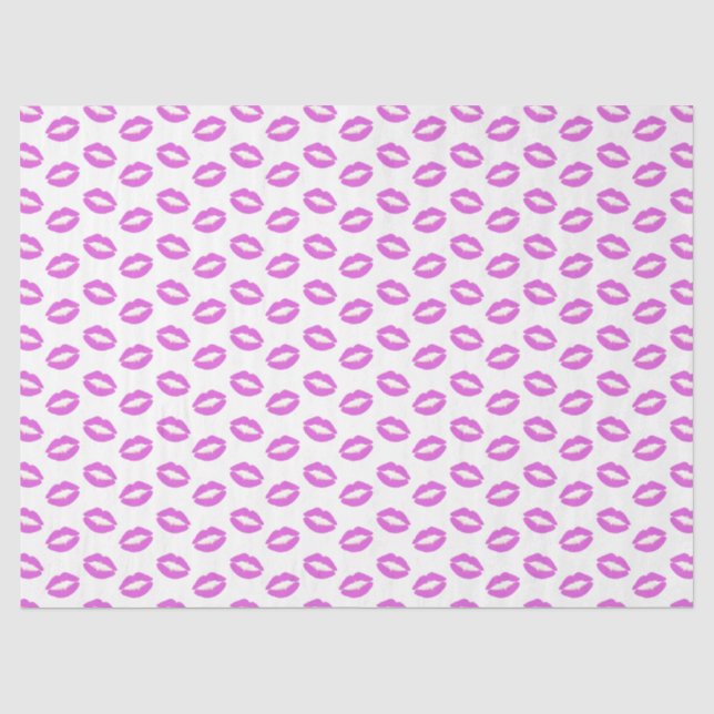 Papier Mousseline Baisers en bâton Lilac (Recto)