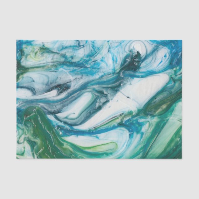 Papier Mousseline Balayage en marée II (Recto)