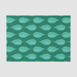 Papier Mousseline Balle en feuille de hêtre Imprimer, Turquoise et A