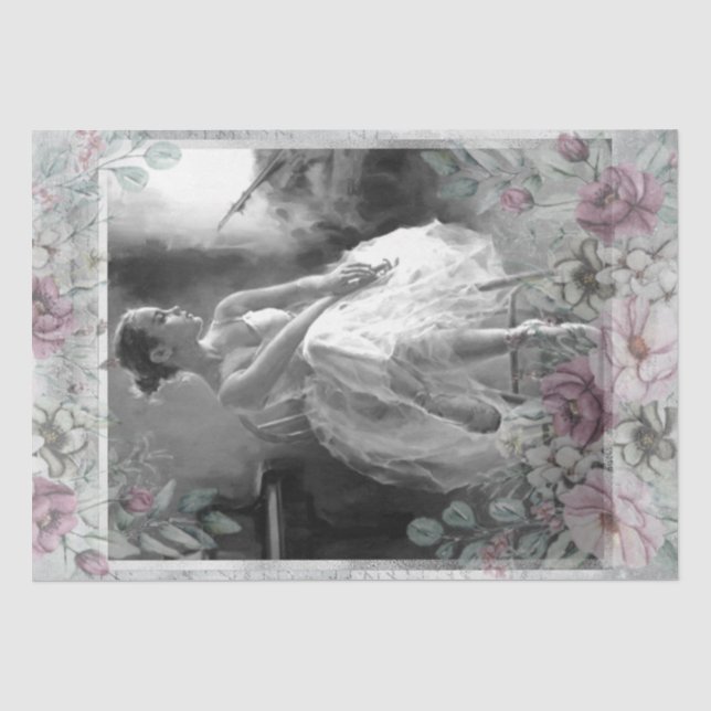 Papier Mousseline Ballerina Ballet Dancer (Recto)