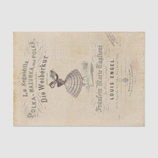 Papier Mousseline Ballet ancien (Recto)