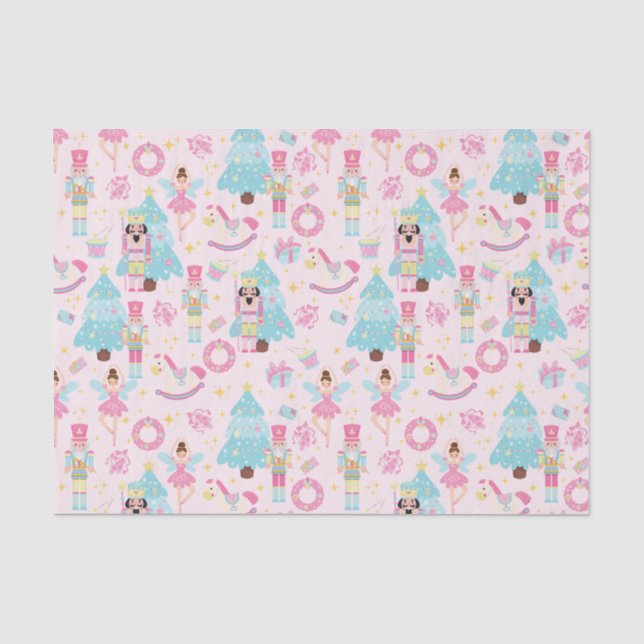 Papier Mousseline Ballet Casse-noix rose mignon (Recto)
