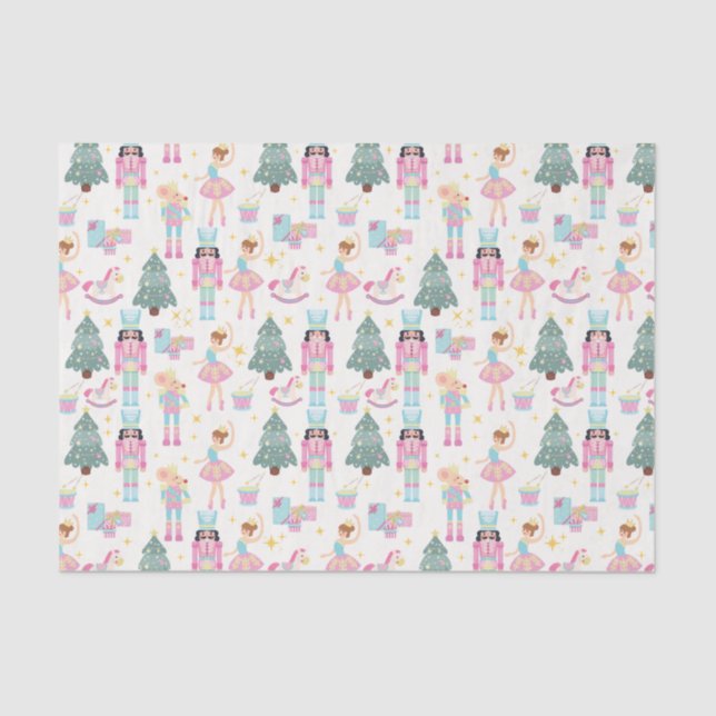 Papier Mousseline Ballet Casse-noix rose mignon (Recto)